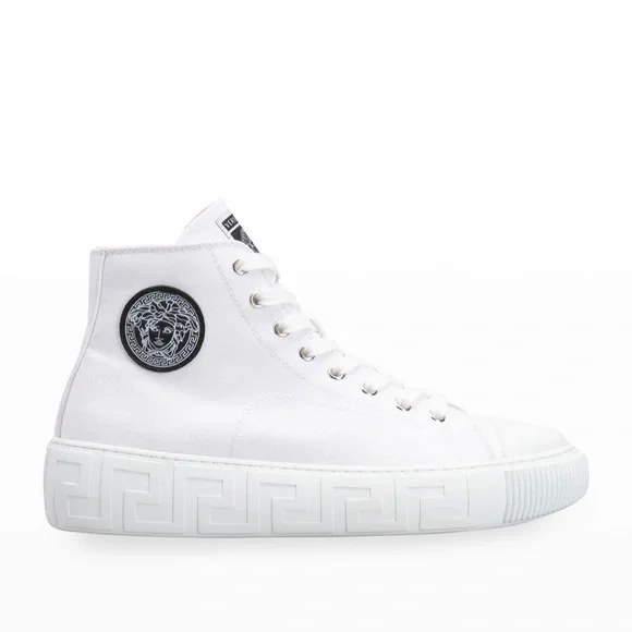 Versace | Shoes | Copy Womens Versace High Top Canvas Logo  display picture 3
